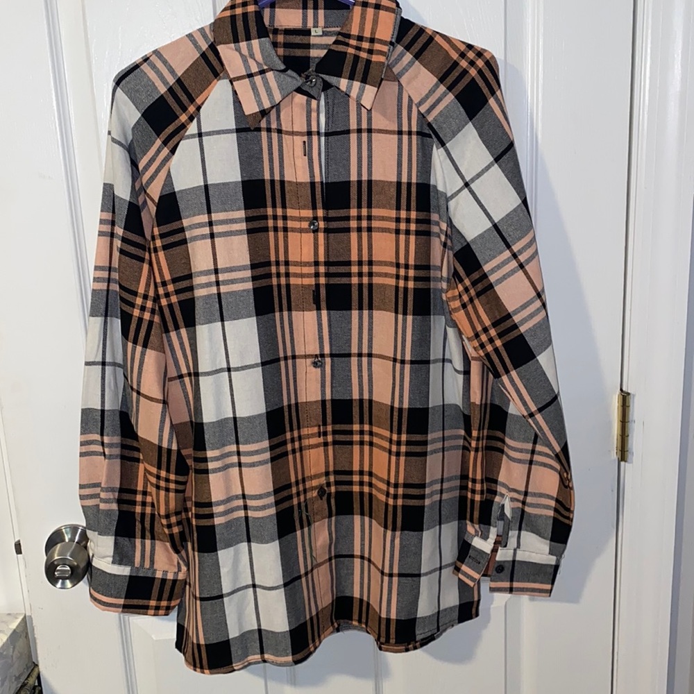Oversized flannel for fall.